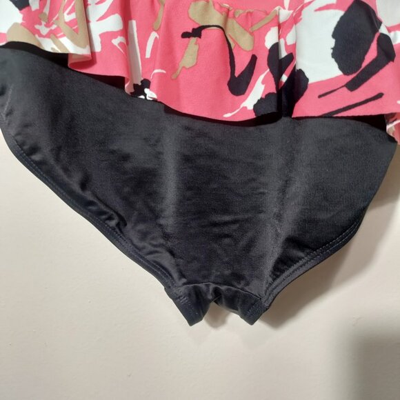 Magicsuit Pink Black  One Piece Swimsuit Size 14 Removable Straps - Picture 5 of 7